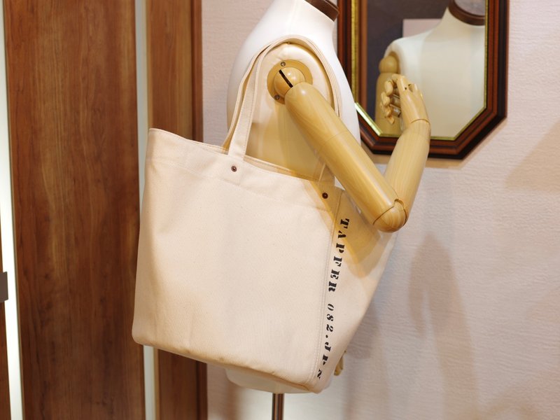 Bucket tote bag Bucket tote bag - 手提包/手提袋 - 棉．麻 白色