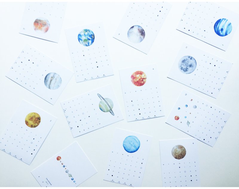 2017年彩色的宇宙挂壁月历 - 笔记本/手帐 - 纸 多色