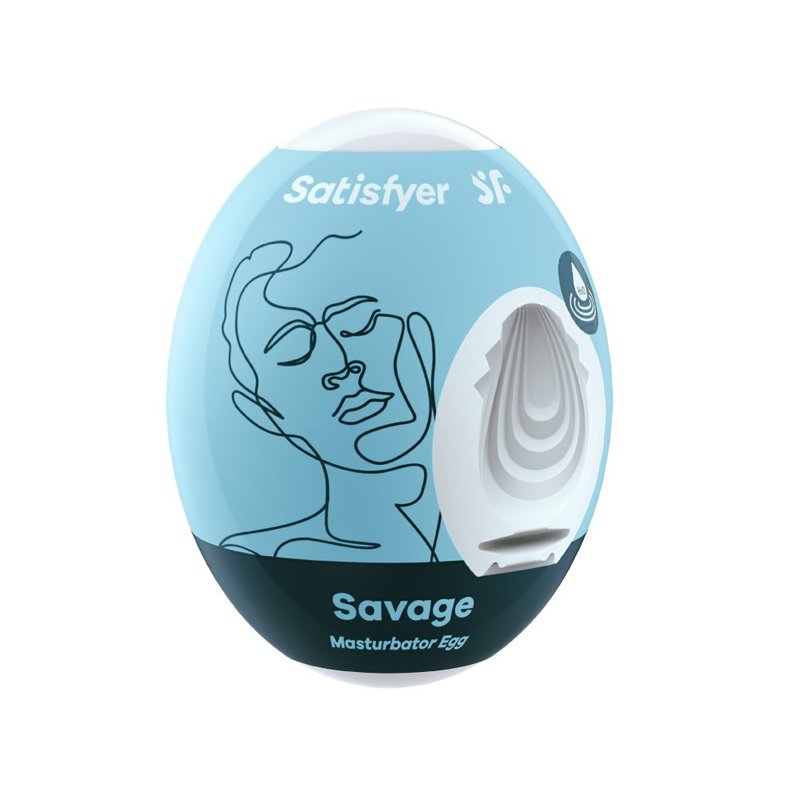 德国Satisfyer Savage 愉悦蛋-浅蓝 - 情趣用品 - 硅胶 