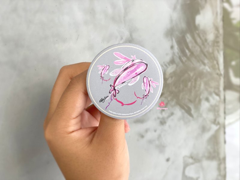 【礼物首选】梦鲸 Whalenique 油画布大别针 - 徽章/别针 - 其他人造纤维 多色