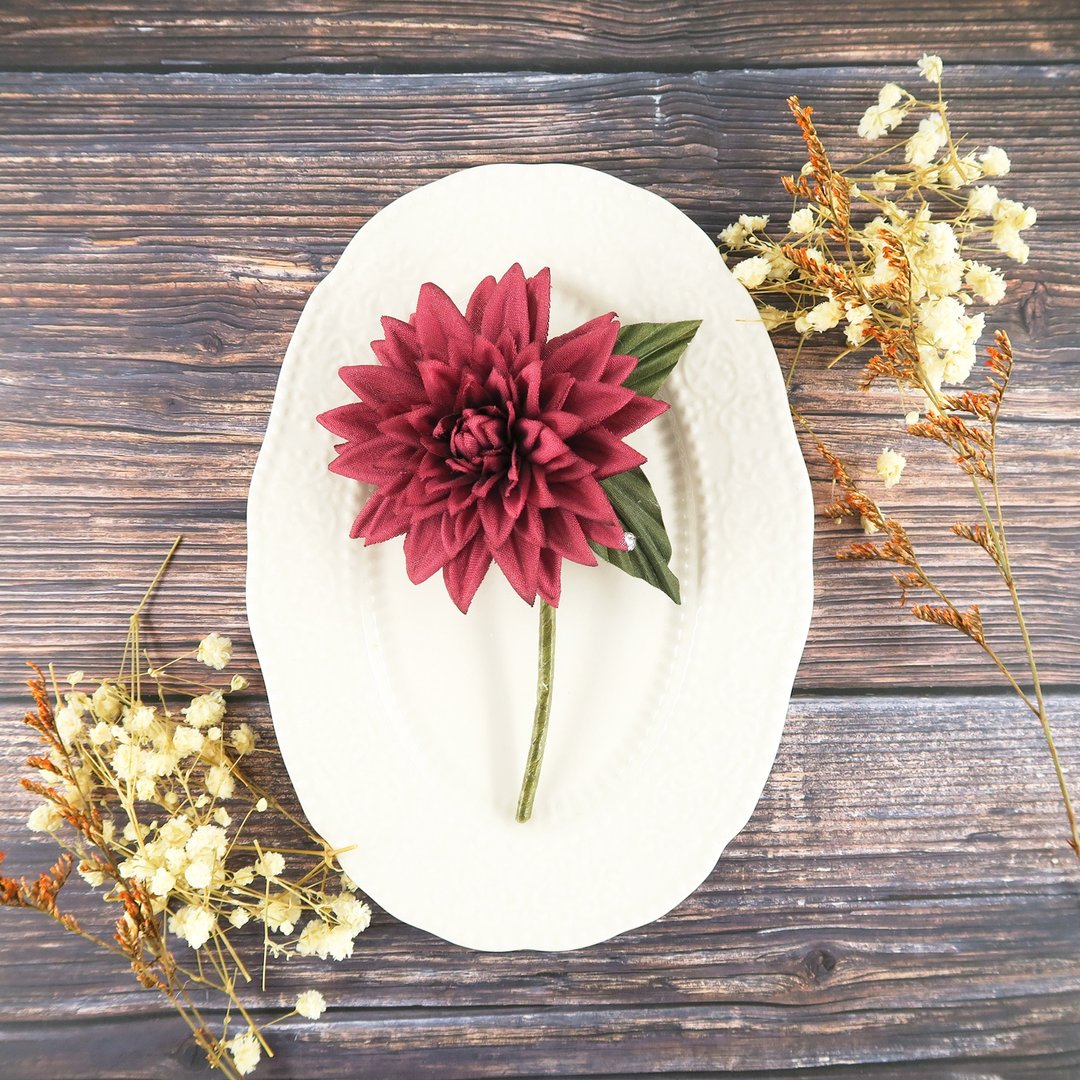 Corsage.| Corsage | Wreath.A. | Size, S. | - 胸花/手腕花 - 棉 红色