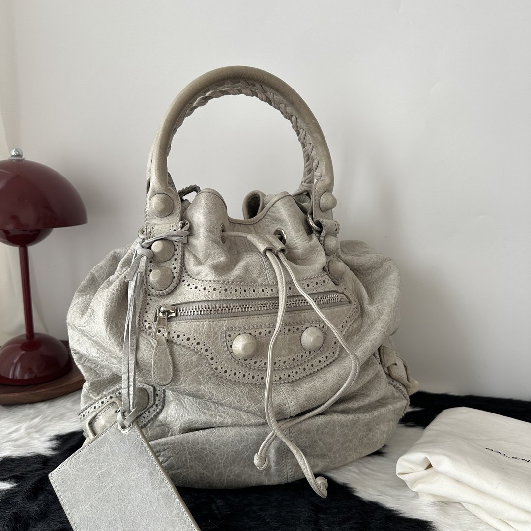 Balenciaga 巴黎世家 机车风 Le City Bag - 手提包/手提袋 - 真皮 透明