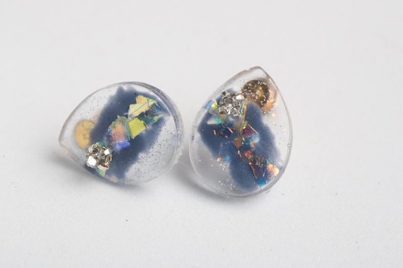 Handmade Earrings Stud | Resin Dangle Earrings for woman (resin) - 耳环/耳夹 - 塑料 多色