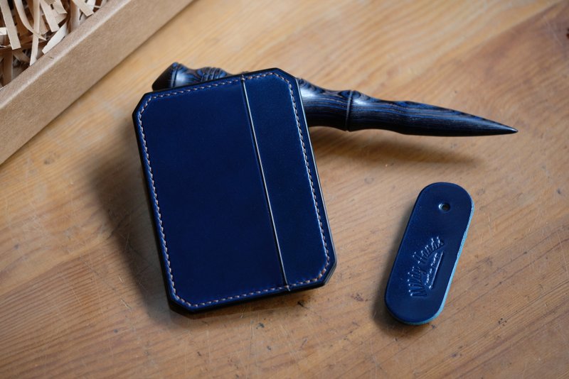 MILDY HANDS - Card Wallet D02 - 马臀皮卡片夹 shell cordovan - 皮夹/钱包 - 真皮 黑色