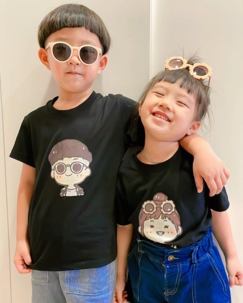 孩子微笑都值得纪念【定制化兄妹装】 亲子装 情侣T  团体服订 - 女装上衣 - 棉．麻 粉红色