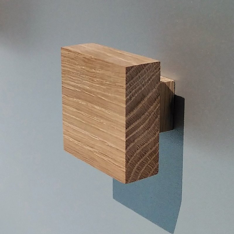 Oak square knob, cupboard cabinet drawer pull handle. Handle cabinet door pull - 其他家具 - 木头 白色