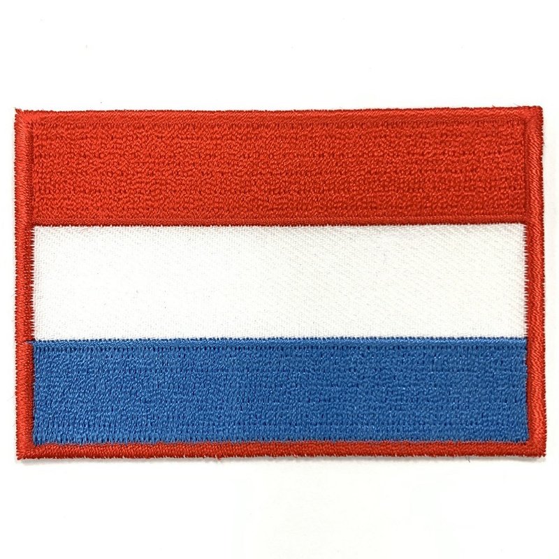 卢森堡 国旗刺绣贴布 电绣贴 背胶补丁 背胶刺绣背胶补丁 袖标 布 - 徽章/别针 - 绣线 多色