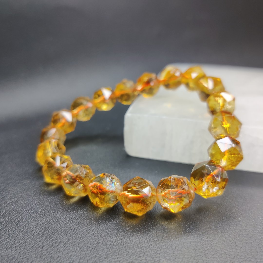 —Starcut 系列— 黄塔晶 Citrine 手串 手链 天然水晶 水晶手链 - 手链/手环 - 水晶 黄色