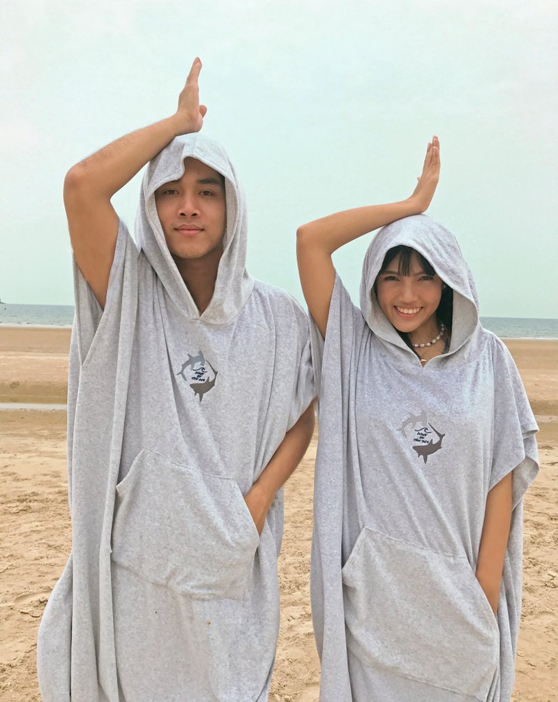 Shark Hooded Towel - 其他 - 其他材质 灰色