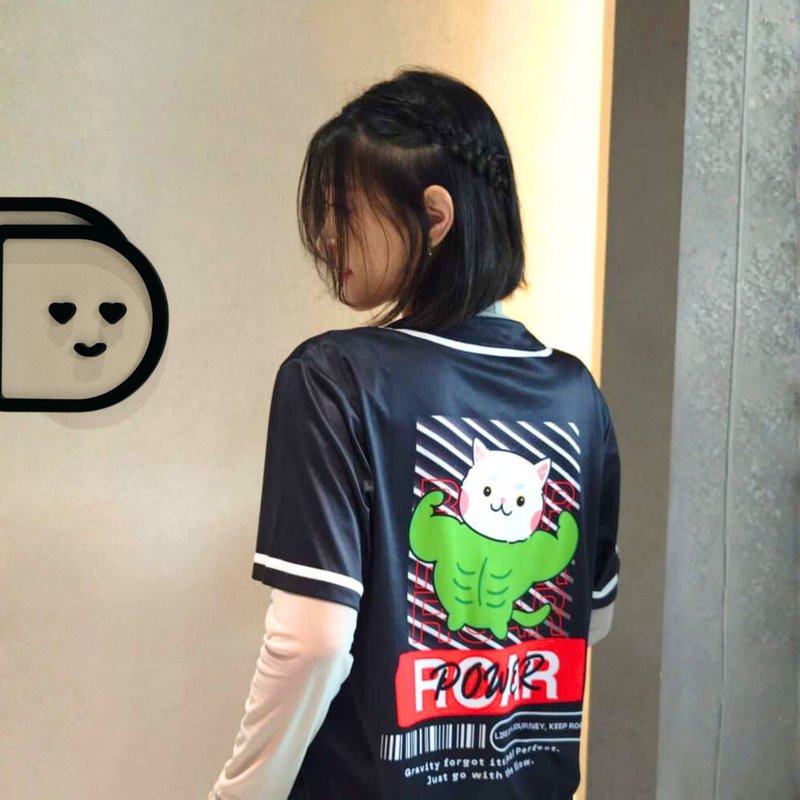 【定制宠物棒球衫】幽默太空风格 / 带着毛孩周围走 / 速干舒适 - 订制抱枕/饰品 - 其他材质 黑色