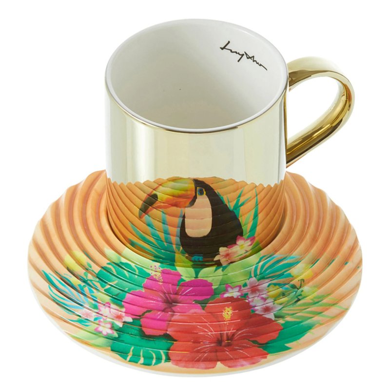 LUYCHO On Flowers系列 镜面倒影杯组_巨嘴鸟 (250ml) - 茶具/茶杯 - 陶 