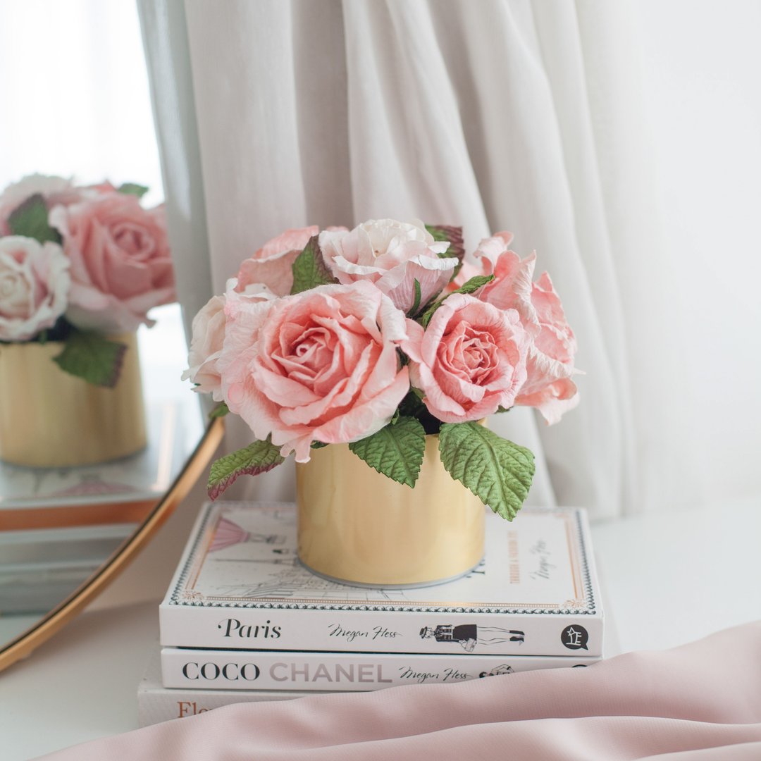 ROUGE ROSES - Aromatic Paper Tube Box - 摆饰 - 纸 粉红色