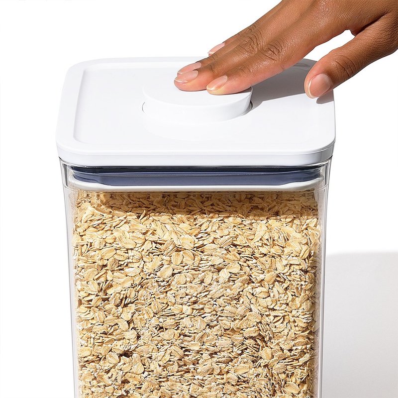 OXO POP 大正方按压保鲜盒两件组-多款 - 便当盒/饭盒 - 其他材质 白色