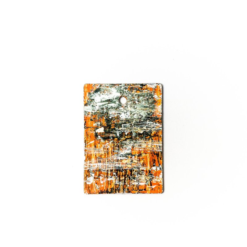 手绘抽象艺术环保木牌吊饰 Abstract Wood Art _Cover Up - 吊饰 - 环保材料 黑色