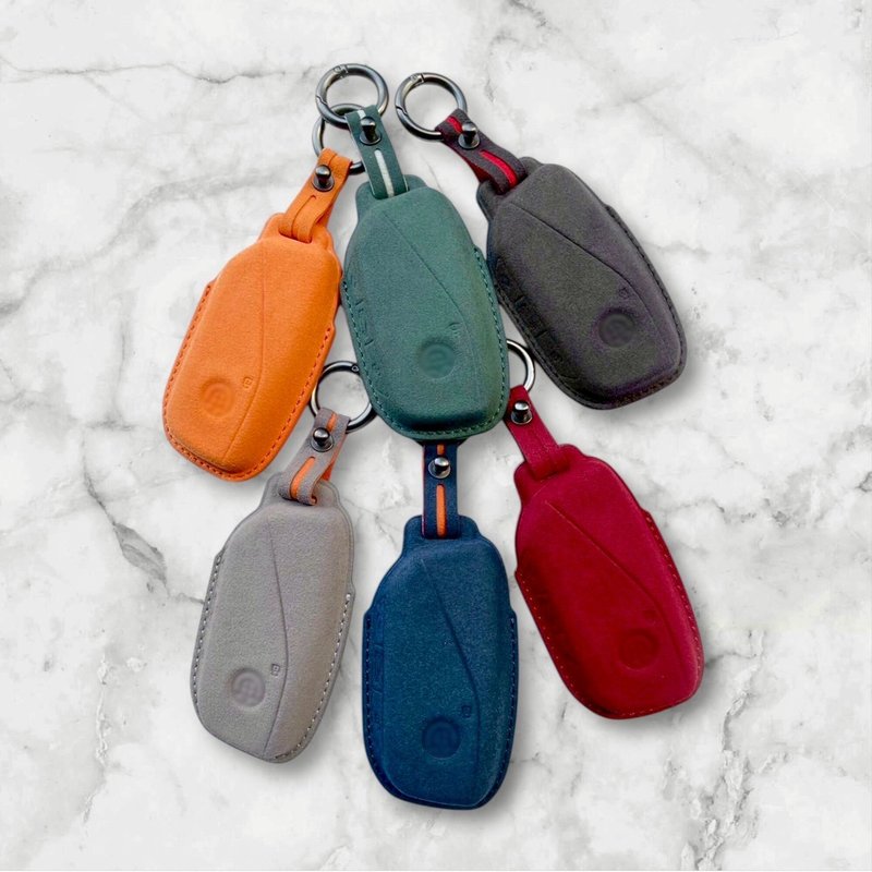 宝马 BMW i5 i4 i7 iX iX1 iX2 XM 麂皮 刀锋 皮套 钥匙套 钥匙包 - 钥匙链/钥匙包 - 真皮 