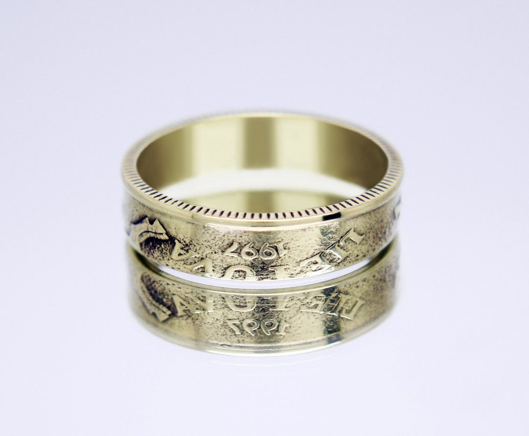 Lithuania Coin Ring 20 cents 1997–2014 coin rings for men coin rings for women - 戒指 - 其他金属 