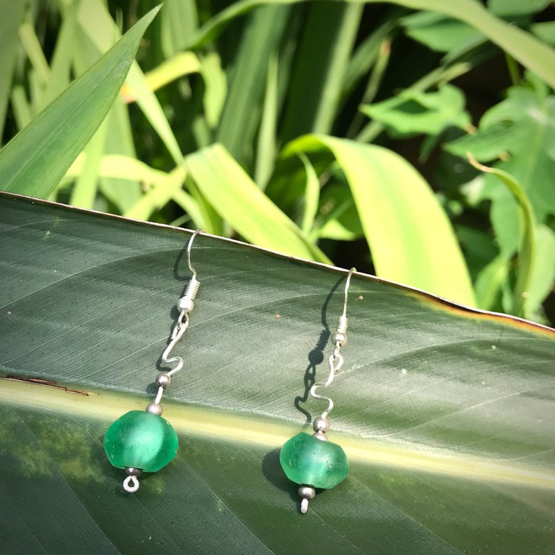 【SISIRE |精灵权杖】南非老琉璃耳环 精灵の耳环 魔法耳环 - 耳环/耳夹 - 琉璃 