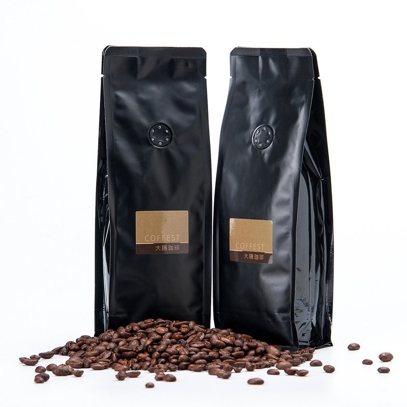 大隐珈琲 乐活系列 严选咖啡豆 (一磅) x 2入 - 咖啡 - 新鲜食材 黑色