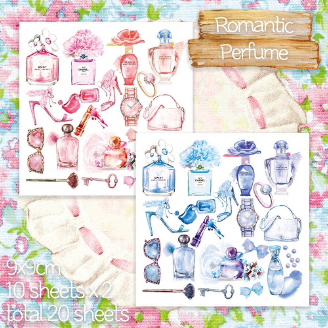 Romantic perfume 2types mix (honne market) - 贴纸 - 纸 多色
