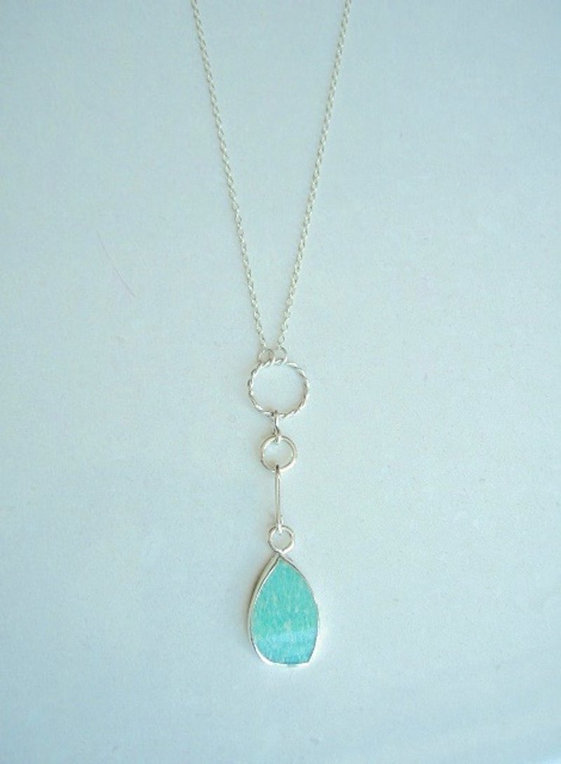 Amazonite necklace - 项链 - 宝石 绿色