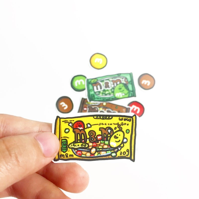 好多巧克力豆贴纸单售款 - 贴纸 - 纸 