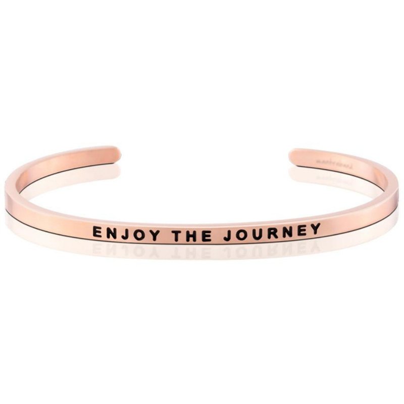 Mantraband悄悄话手环- ENJOY THE JOURNEY 享受人生旅程 - 手链/手环 - 其他金属 多色