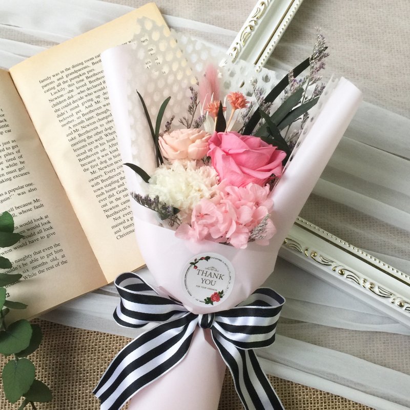 Thank you 妈咪 母亲节不凋花束 - 植栽/盆栽 - 植物．花 粉红色