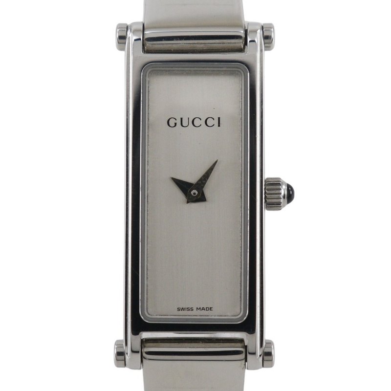 【日本直送】宝缇嘉 GUCCI 手表 1500L 不锈钢 银色 石英 指针显示 银色表盘 女性用【二手】 - 女表 - 不锈钢 银色