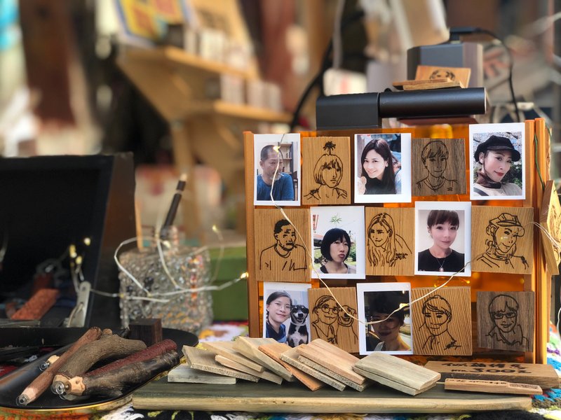 似颜绘马 - 其他 - 木头 咖啡色