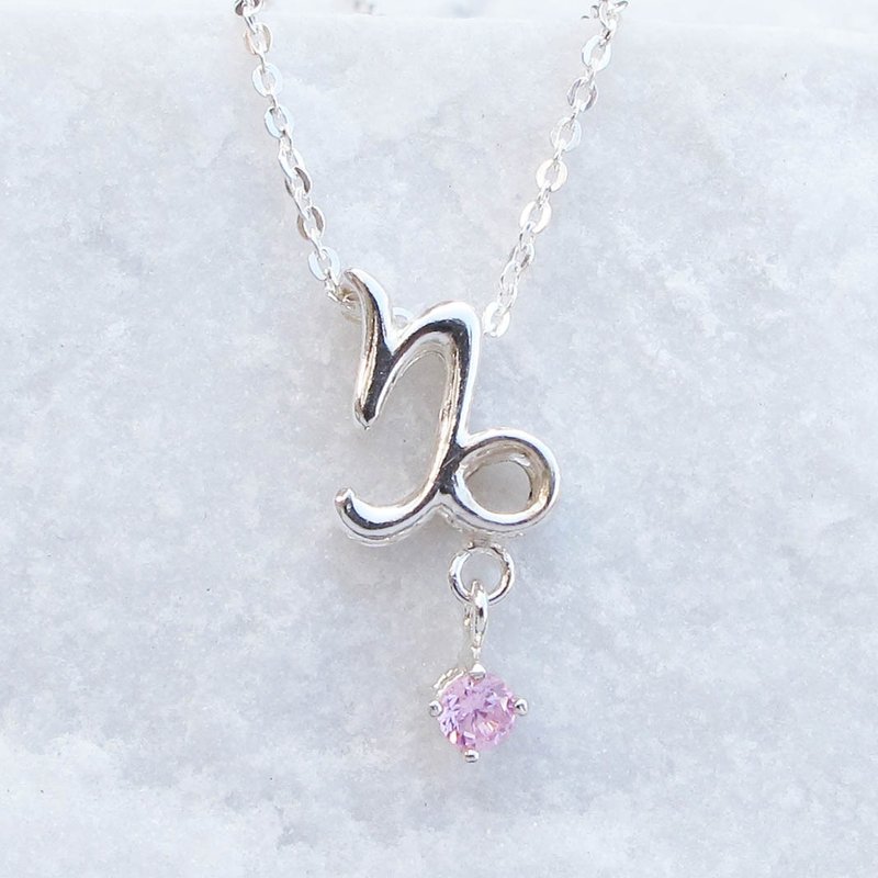 【手工星座】12星座诞生石 | 水晶 |天然石 幸运纯银项链 | 大员 - 项链 - 纯银 多色