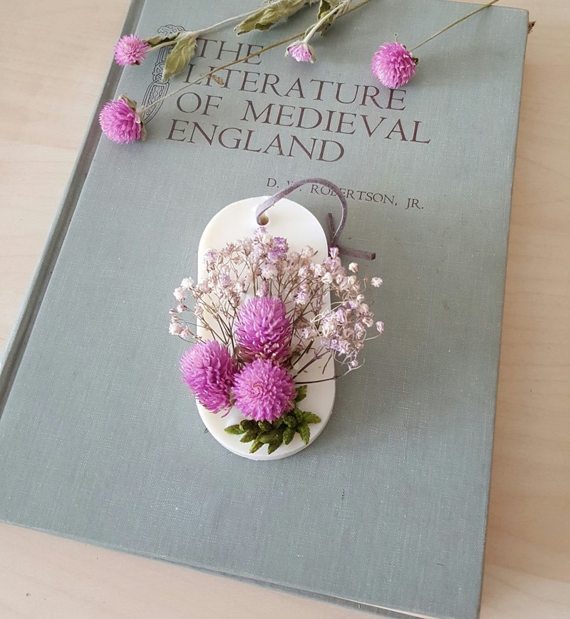 满心谢意芳香砖/婚礼小物/居家摆饰/送礼/ 干燥花 - 香薰/精油/线香 - 蜡 粉红色