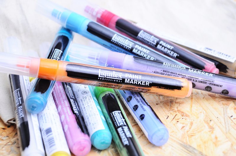 美国制Liquitex皮革边油笔 18色选择 买三送一 水性Acrylic皮边油 皮革工具 皮革DIY Leatherism 港产皮革 - 其他 - 塑料 多色