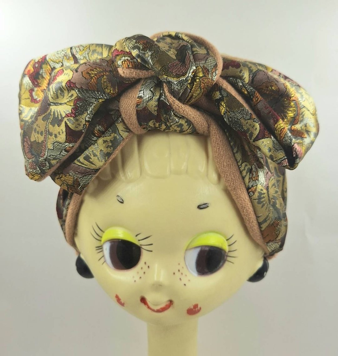Petitbebe~金色蝴蝶大蝴蝶结手绑发带 - 发饰 - 棉 金色
