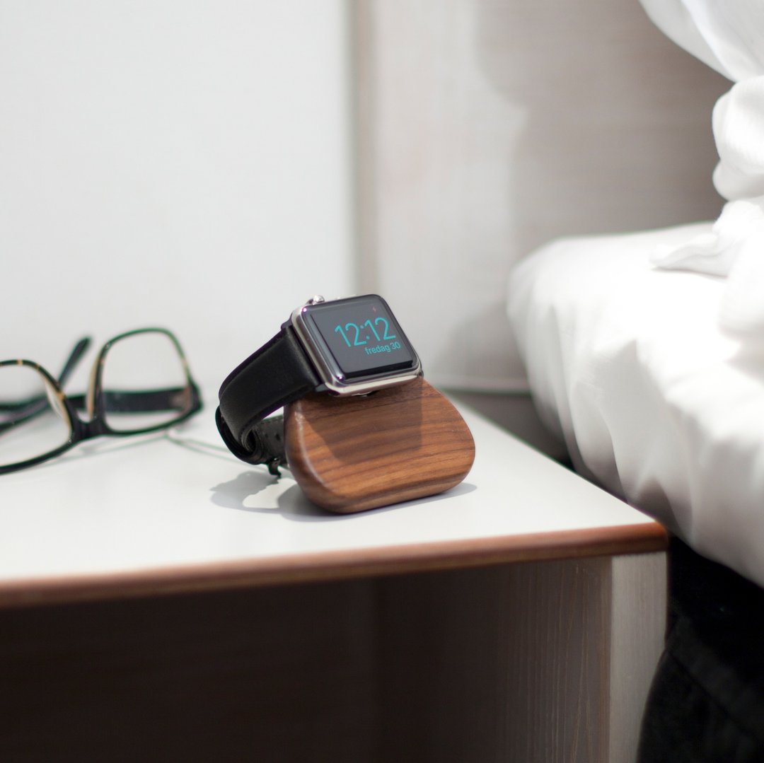 Apple Watch 原木充电基座 手表配件 交换礼物 充电座 - 手机充电及周边 - 木头 咖啡色