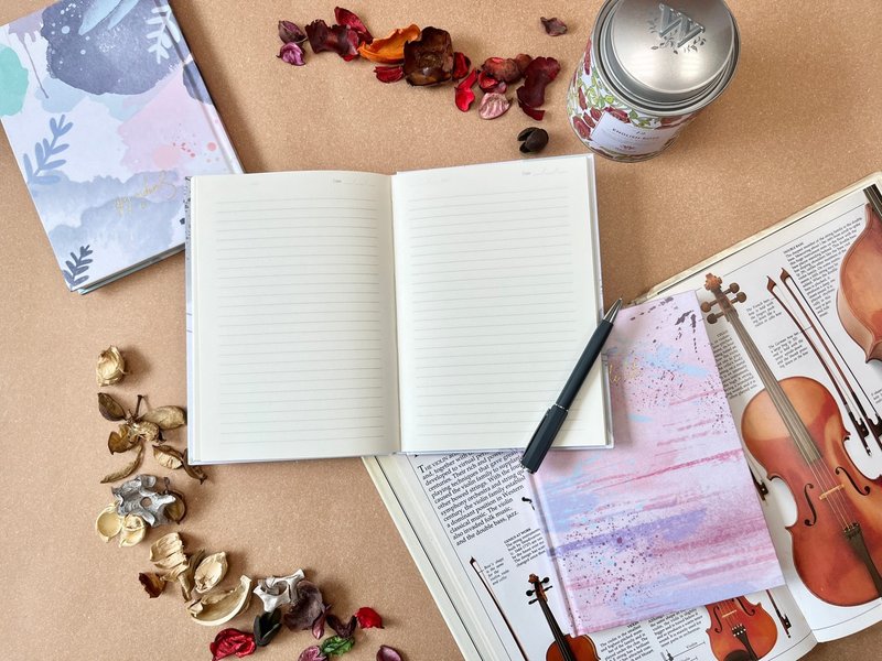 【绿色友善】艺术系渲染环保布手帐笔记本/A5硬壳精装・96页横线 - 笔记本/手帐 - 纸 