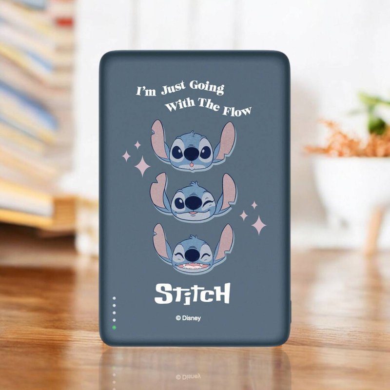 三头史迪奇 - 正版授权迪士尼 20W PD超薄磁吸无线快充行动电源 - 充电宝/传输线 - 其他材质 