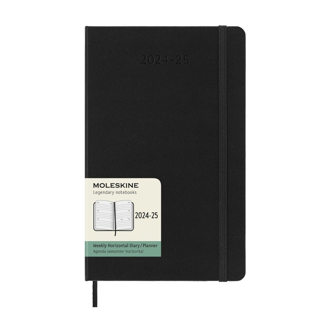 _勿上架_MOLESKINE 2024-25 横式周记手帐 18M 硬壳 L型黑 - 笔记本/手帐 - 纸 黑色