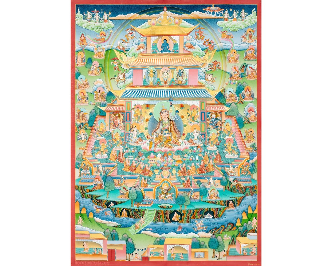 24K金刚萨埵唐卡画 | 佛教宗教唐卡艺术 - 墙贴/壁贴 - 其他材质 多色