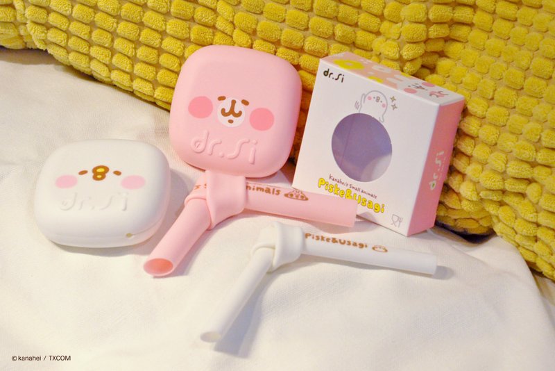 dr.Si x 卡娜赫拉的小动物 萌硅教授 联名系列 硅宝巧掌心包 - 环保吸管 - 硅胶 粉红色