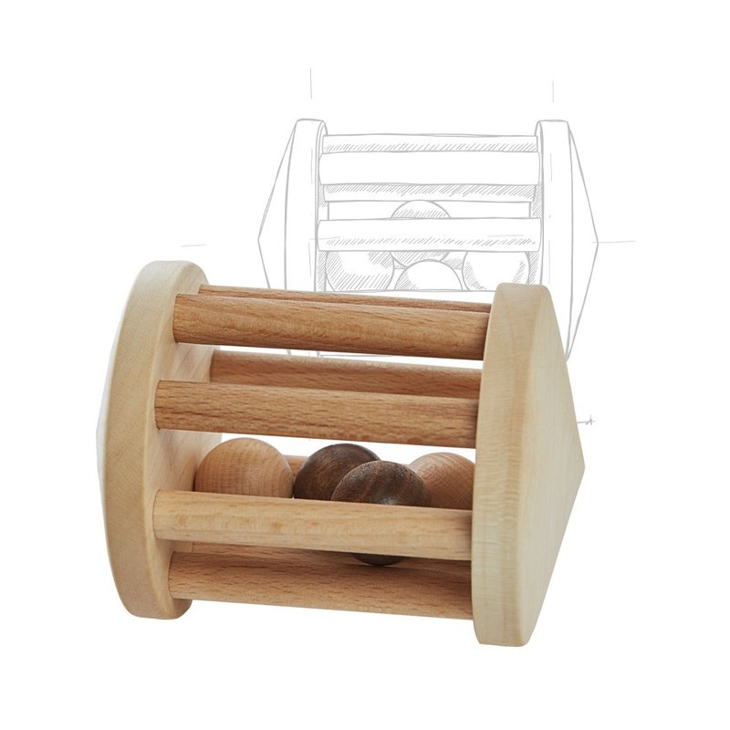 Wooden Story - 木制滚轮 - 玩具/玩偶 - 木头 