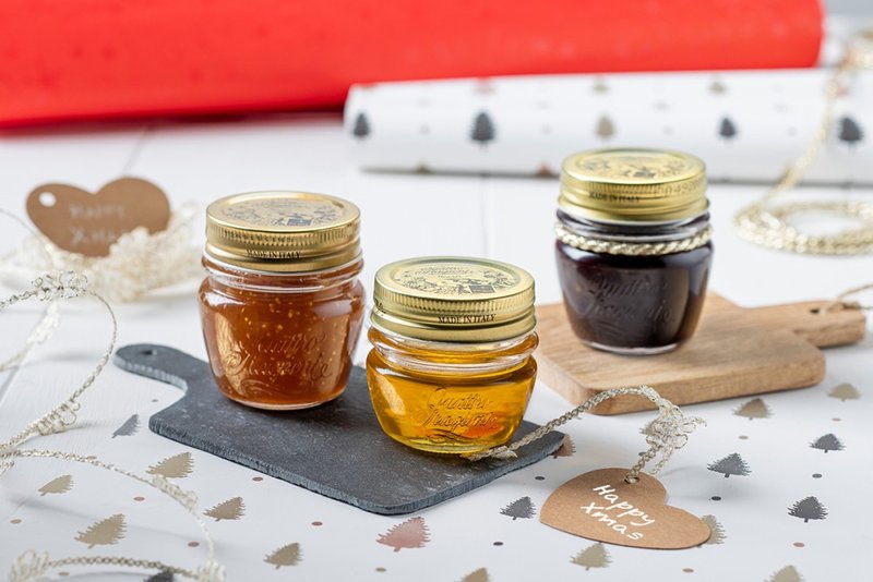 Bormioli Rocco 四季果酱罐-80ml/110ml 2种尺寸 - 调味罐/酱料瓶 - 玻璃 白色