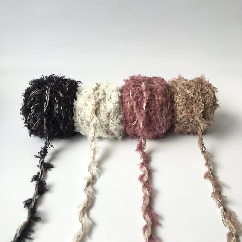 【粒线桔】三股混合纱线-提拉米苏 | 四卷一组260公克/4pcs(260g) - 编织/刺绣/羊毛毡/裁缝 - 其他人造纤维 咖啡色