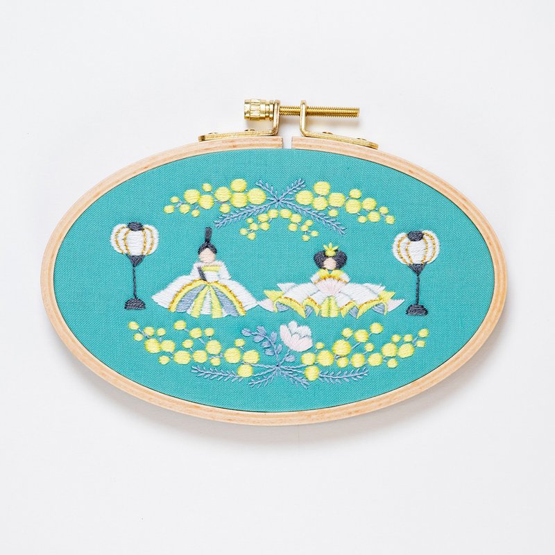 偶人节 - 刺绣箍套件 - 编织/刺绣/羊毛毡/裁缝 - 绣线 绿色