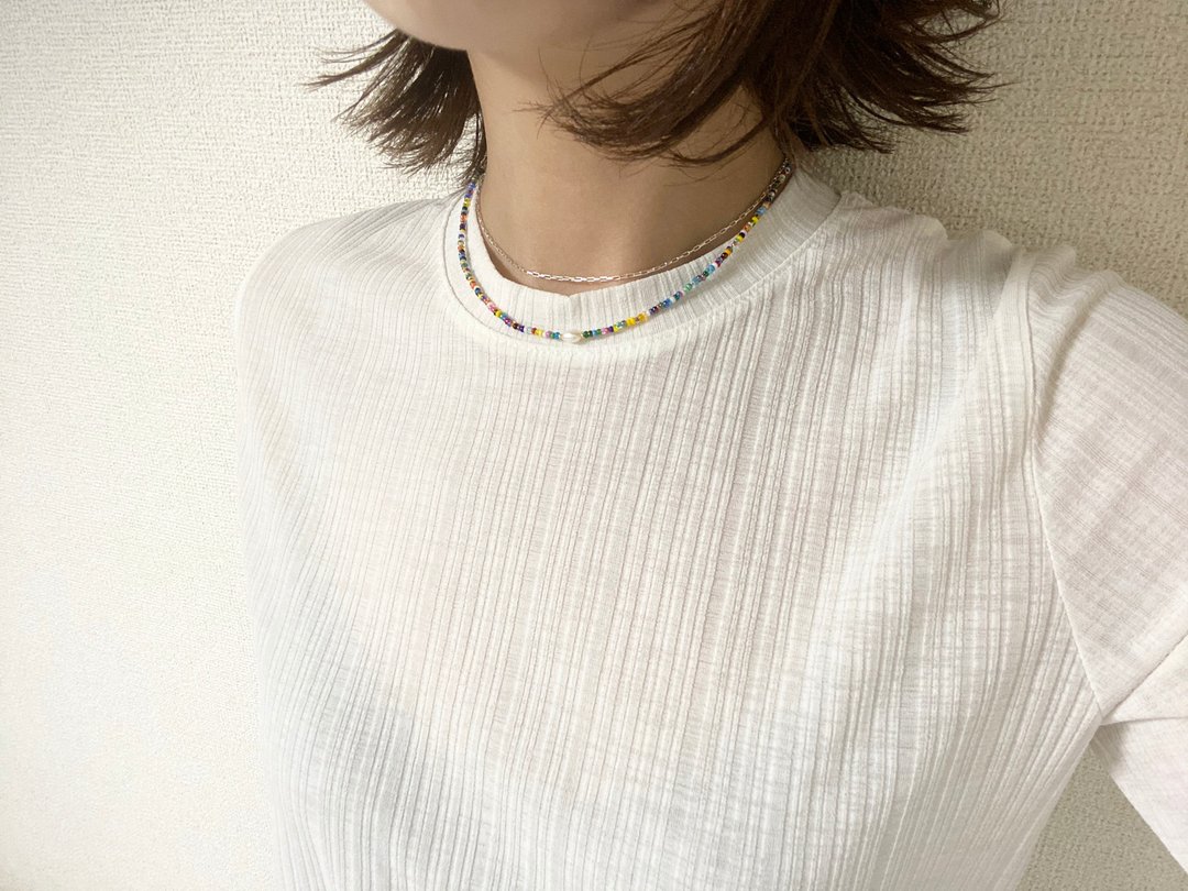 Beads necklace magnet detachable colorful - 项链 - 其他材质 多色