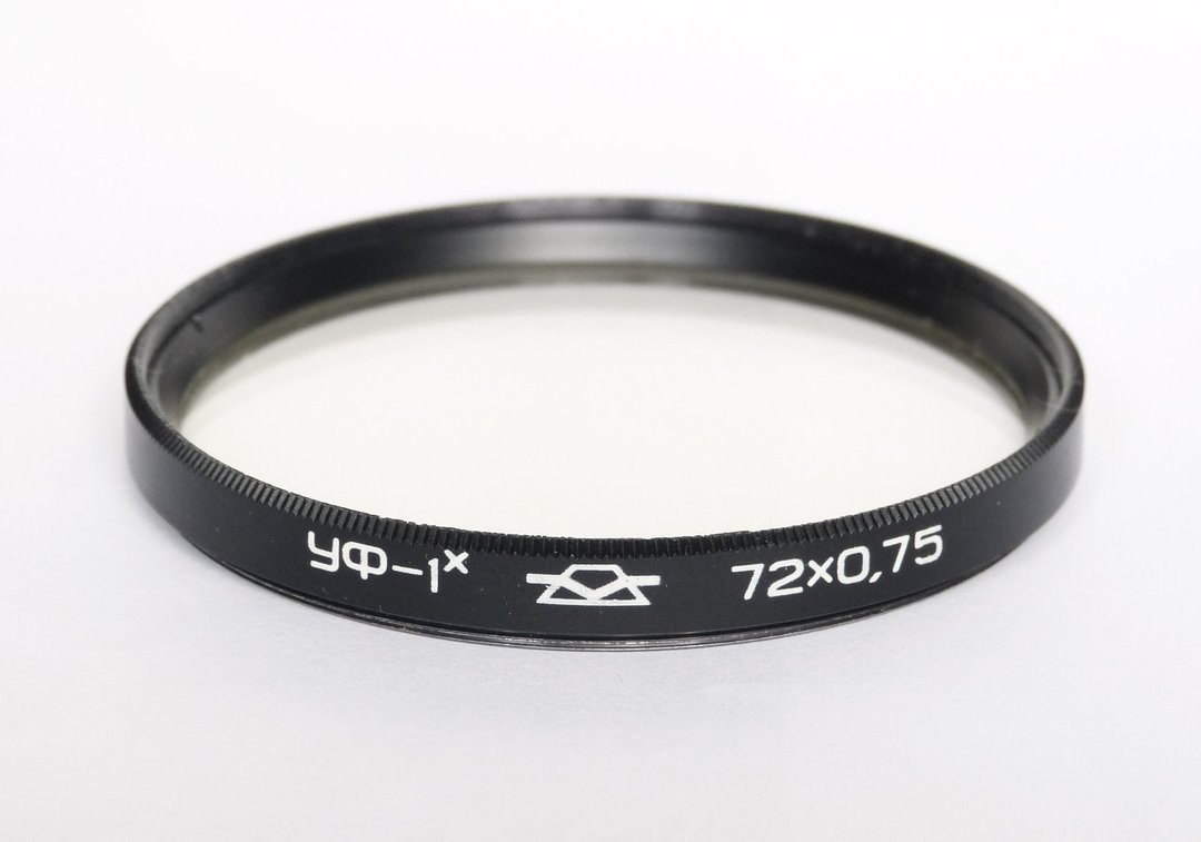 UF-1x UV-1x 72mm 紫外线镜头滤镜 72x0.75 苏联 KMZ - 相机 - 其他材质 透明