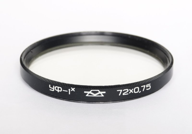 UF-1x UV-1x 72mm 紫外线镜头滤镜 72x0.75 苏联 KMZ - 相机 - 其他材质 透明