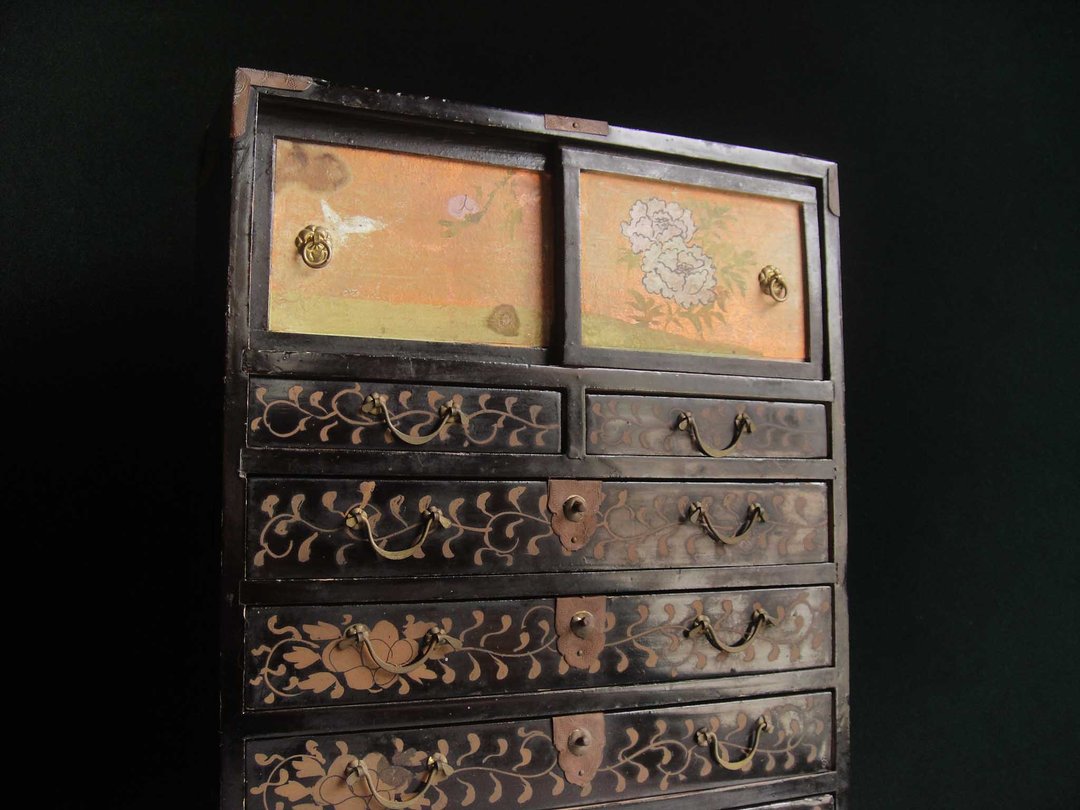 【老时光 OLD-TIME】早期二手日式风格精致小款珠宝木柜 - 收纳用品 - 其他材质 