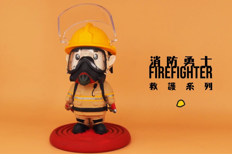 【香港设计】Fire Fighter消防战士 - 玩偶/公仔 - 塑料 多色