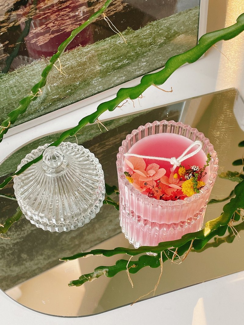 【体验】香氛蜡烛一日课one day class~干燥花容器蜡+魔镜扩香石 - 蜡烛/香氛 - 蜡 