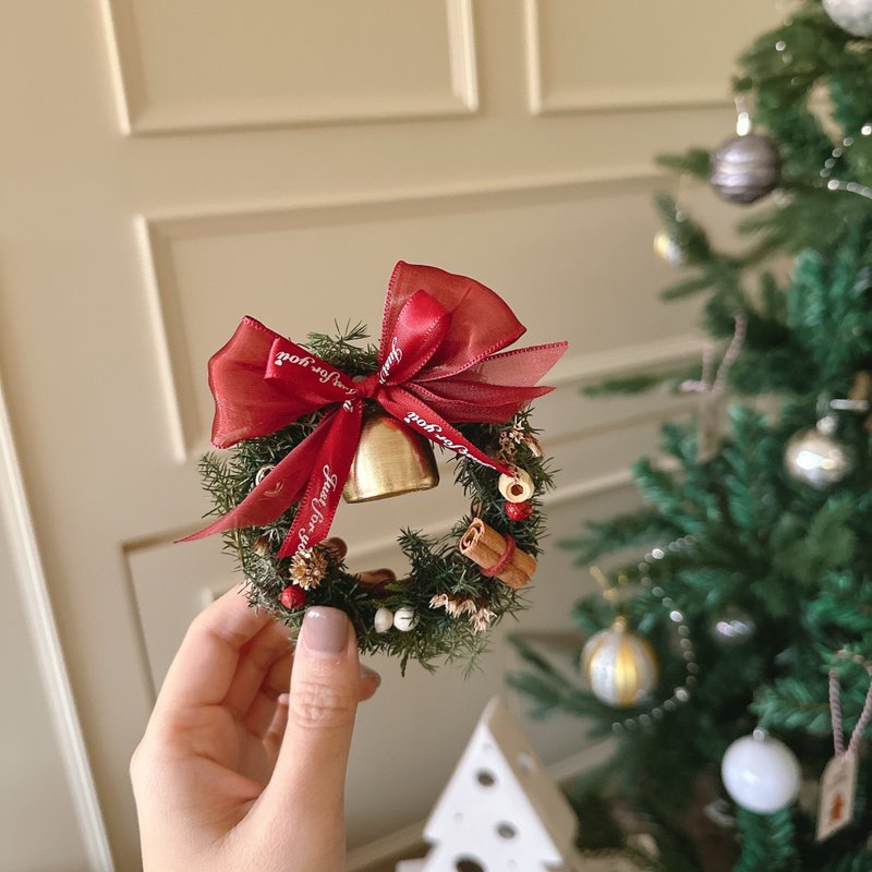 【材料包DIY】永生花圣诞迷小花圈 - 植栽 - 植物．花 绿色